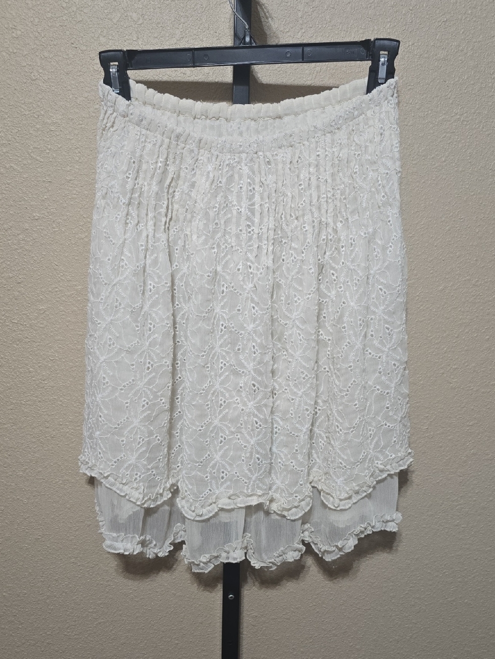 NWT Free People Sanderson Tiered Eyelet And Lace Skirt. Small - Picture 8 of 12